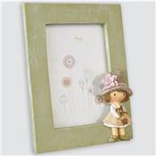 cadre photo enfant fille vert pastel